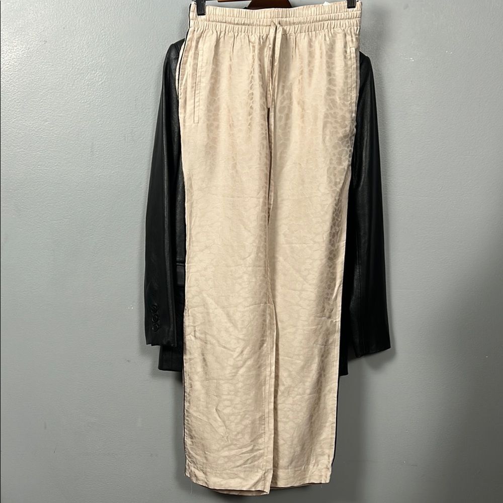 Zadig & Voltaire Pyjama-style pants in jacquard silk pockets elastic waistband